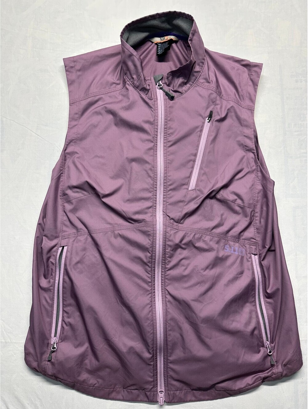 5.11 Tactical Women's Cascadia Windbreaker Vest Purple Plum Size XL EUC